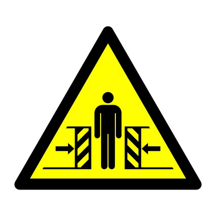 Warning symbol – Crushing hazard - (WSS) Warning signs - Safeway Systems